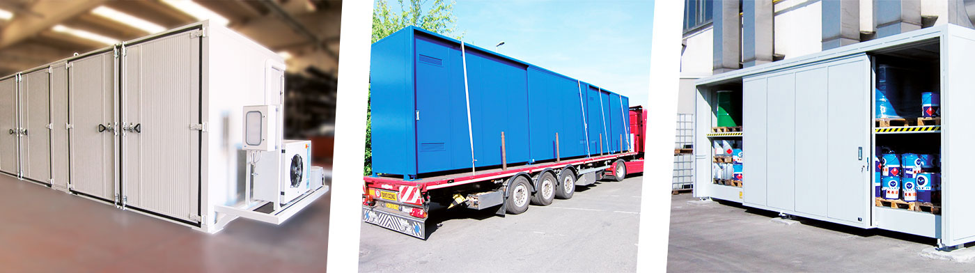 three types of chemicals storage containers Sall branded